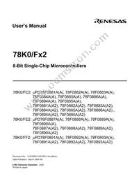 UPD78F0887AGKA-GAJ-G Datasheet Page 3