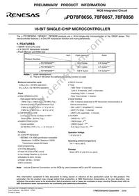 UPD78F8058K8-9B4-AX Datasheet Page 3