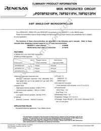 UPD78F9212FH-2A2-E1-A Datasheet Page 3