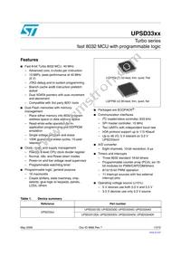 UPSD3333DV-40U6T Datasheet Cover