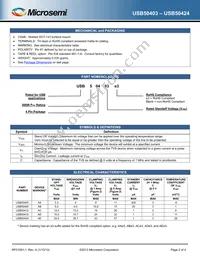 USB50405E3/TR7 Datasheet Page 2