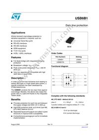 USB6B1 Datasheet Cover