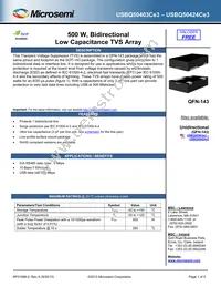 USBQ50403CE3/TR7 Datasheet Cover