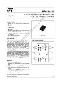 USBUF01P6 Datasheet Cover