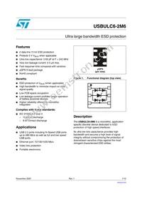 USBULC6-2M6 Datasheet Cover