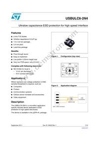 USBULC6-2N4 Datasheet Cover