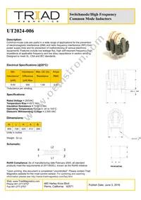 UT2024-006 Datasheet Cover