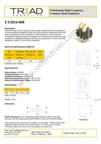 UT2024-008 Datasheet Cover