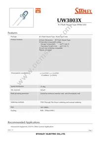 UW3803X Datasheet Cover