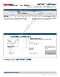 UWQ-12/17-Q48P-C Datasheet Page 2