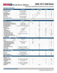 UWQ-12/17-Q48P-C Datasheet Page 3