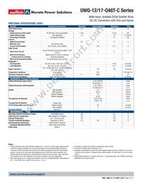 UWQ-12/17-Q48PTB9-C Datasheet Page 4