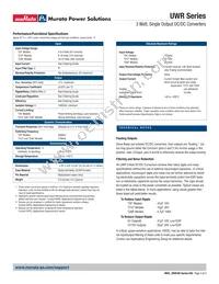 UWR-12/250-D5-C Datasheet Page 3