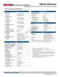 UWR-5/7-D12A-C Datasheet Page 3