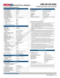 UWR-96/100-D48AHL2-Y Datasheet Page 3