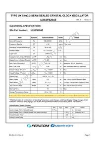 UX52F6204Z Datasheet Page 3