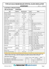 UX54F62001 Datasheet Page 3