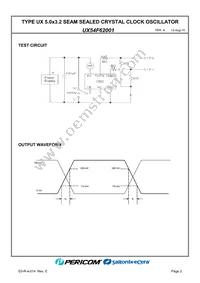 UX54F62001 Datasheet Page 4