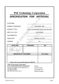 UX73F62003 Datasheet Cover