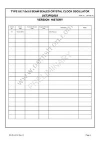 UX73F62003 Datasheet Page 2