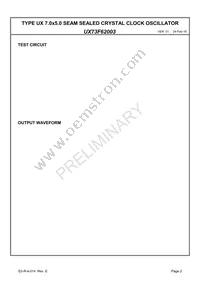 UX73F62003 Datasheet Page 4