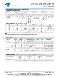 UXB02070G1002TCU00 Datasheet Page 3