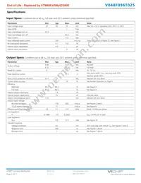 V048T096M025 Datasheet Page 2