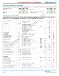 V048T240T012A Datasheet Page 2