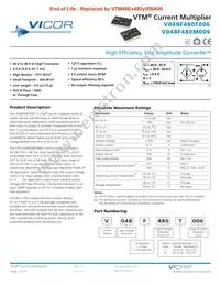 V048T480M006 Datasheet Cover