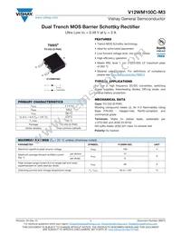 V12WM100C-M3/I Datasheet Cover