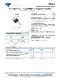 V20100RHM3/4W Datasheet Cover