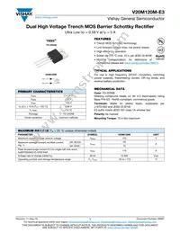 V20M120M-E3/4W Datasheet Cover