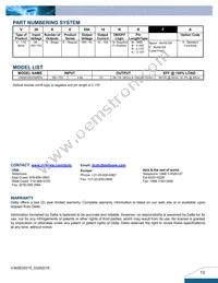 V36SE05010NRFA Datasheet Page 13