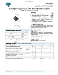 V40100PW-M3/4W Datasheet Cover