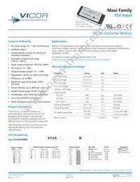 V72A8T300BS3 Datasheet Cover