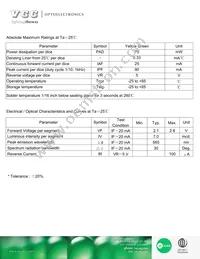 VAOD-A403G9-BW/45 Datasheet Page 2