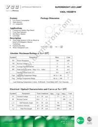 VAOL-10GSBY4 Datasheet Cover