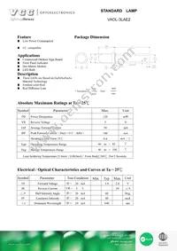 VAOL-3LAE2 Datasheet Cover