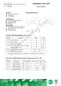 VAOL-3LSBY2 Datasheet Cover