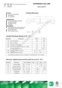 VAOL-3LWY4 Datasheet Cover