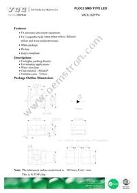 VAOL-S2YP4 Datasheet Cover