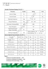 VAOL-S2YP4 Datasheet Page 2