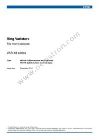 VAR-18085077M3P-YK Datasheet Cover