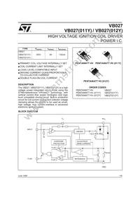 VB027(6) Datasheet Cover