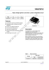 VB027SP-E Datasheet Cover