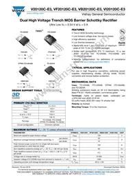 VB20120C-E3/8W Datasheet Cover