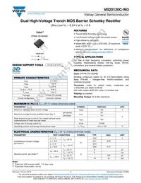 VB20120C-M3/4W Datasheet Cover