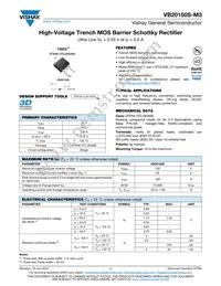 VB20150S-M3/4W Datasheet Cover