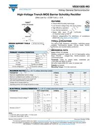 VB30100S-M3/4W Datasheet Cover