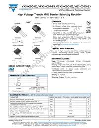 VB30100SG-E3/8W Datasheet Cover